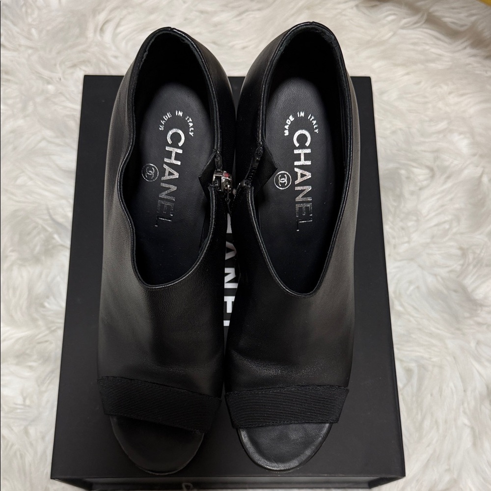 CHANEL Black Heeled Boots for Women